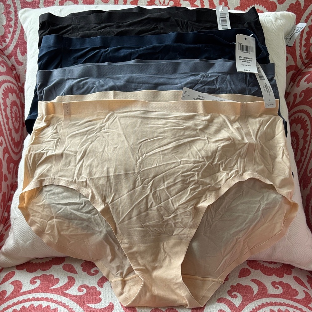 NWT Soma Enbliss Soft Stretch Modern Briefs Set of 4 size Large